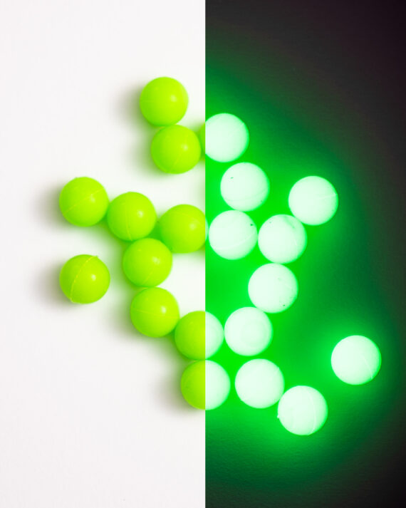 Inova HI-VIS Duo Round GLOW Beads 8mm