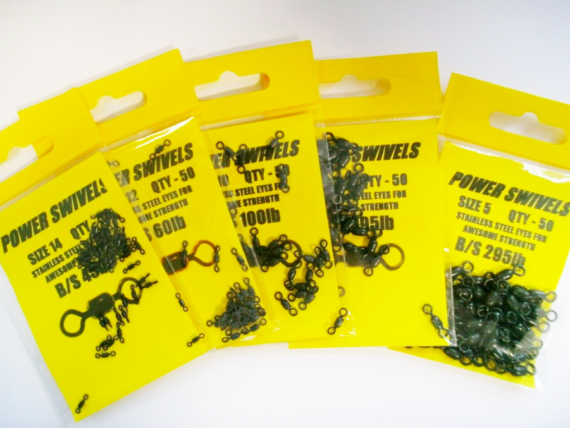 CJT Power Stainless Steel Swivels (50 Bulk Packs)