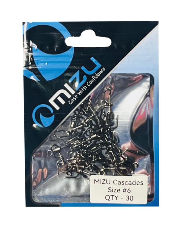 MIZU Black Cascade Swivel Clip #6 Bulk Pack (30)